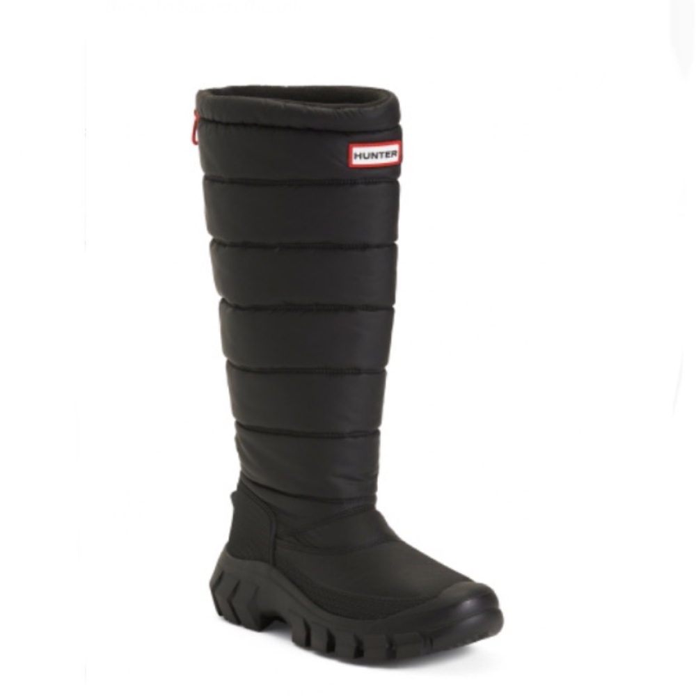HUNTER Intrepid Insulated Tall Snow Boots Black NWT Boxed!